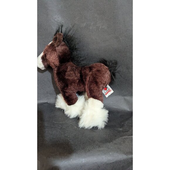 Ganz Webkinz Pink & Brown Plush Horses 8" Stuffed Animal Toys Soft & Cuddly - Picture 4 of 11